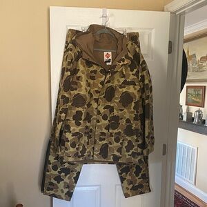 Vintage Columbia Men's Duck Camo Hunting Jacket/Pants, size L